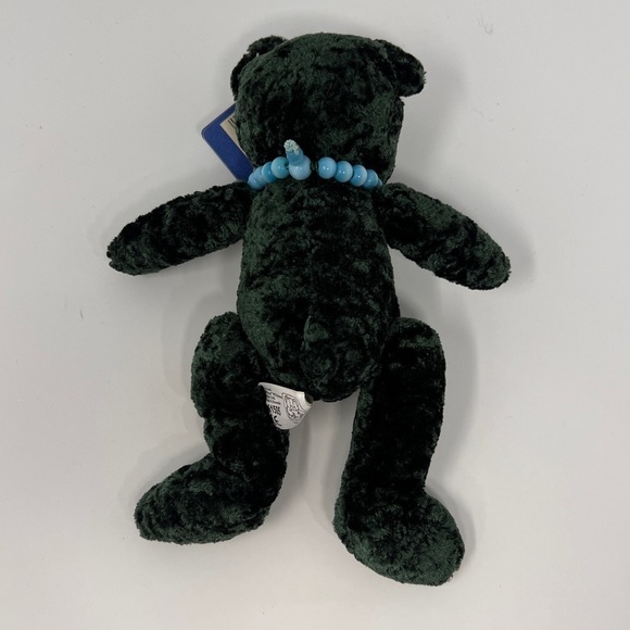 NWT Fiesta Foo Emerald Geeen Health Bear With Turquoise Power Bead Bracelet - Picture 6 of 7